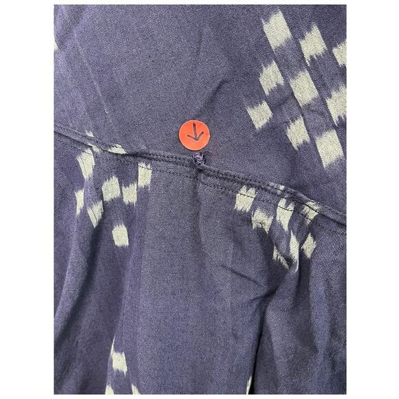 Denim And Supply Ralph Lauren Maxi Dress Womens Large Blue Geometric Boho Flowy - Picture 4 of 14